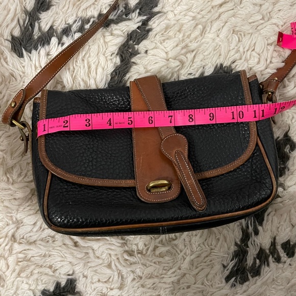 Vintage 90s Dooney & Bourke black crossbody purse - Picture 10 of 15